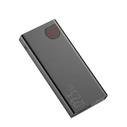 Зовнішній акумулятор (павербанк) Baseus Adaman Metal Digital 20000mAh 22.5W 2021 Editon Black (PPAD000101, PPADM20S) - мініатюра 3