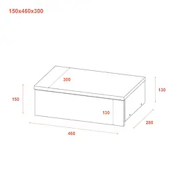 Приліжкова Тумба Doros Левія Білий 1Ш 46х31х15 (41516093) - мініатюра 11