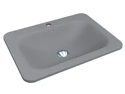 Умивальник Miraggio CALIFORNIA GRAY (0000387) Mirasoft, Матовий, Врізний, Сірий