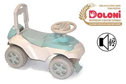 Дитяча машинка каталка музичний толокар 0142/01eco "Автошка" Eco Green DOLONI