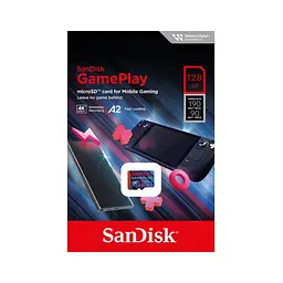 Карта пам'яті SanDisk 128GB microSD class 10 UHS-I U3 V30 A2 GamePlay (SDSQXAA-128G-GN6XN) - мініатюра 3