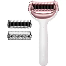 Електронний ролик для обличчя та тіла з мікроголками GESKE MicroNeedle Face & Body Roller 8 в 1 пудровий - мініатюра 3
