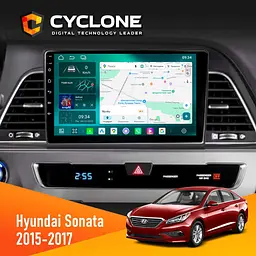Штатна магнітола Hyundai Sonata 2015-2017 CAN Cyclone C9-013 4x64 DSP 4G Cyclone (НФ-00007285)