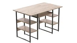 Комп'ютерний стіл Ferrum-decor Тім 75x140x70 чорний ДСП Дуб Сан-Марино 32мм (FRD-103988)