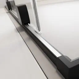 Душові двері Radaway Furo Black KDJ 62,2x200 прозоре скло, чорний (10104622-54-01L) - мініатюра 5