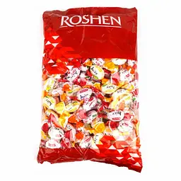 Карамель Roshen Джус Мікс льодяникова з начинкою 1 кг
