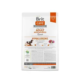 Сухий корм Brit Care Dog Hypoallergenic Adult Medium Breed для собак середніх порід, гіпоалергенний з ягням, 3 кг - мініатюра 4