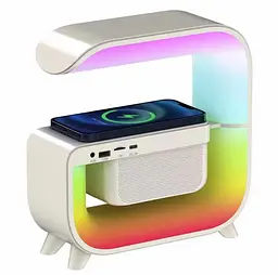 Акумуляторний нічник G-Smart G3 mini RGB з Bluetooth колонкою та зарядкою для телефону - мініатюра 2