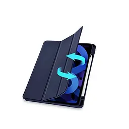 Чохол до планшета BeCover Tri Fold Soft TPU mount Apple Pencil Apple iPad Air 5 (2022) 10.9" Deep Blue (708454) - мініатюра 5