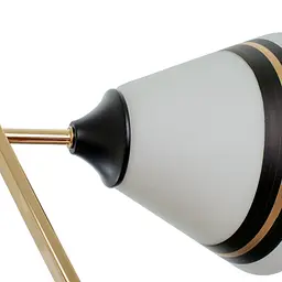 Люстра стельова Brille в коридор E27 60W BK (LK-701S/2) - мініатюра 3