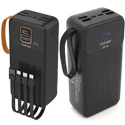 Power Bank Портативний Акумулятор Linkage 30000 mAh 4 USB QC22.5W PD20W Чорний (LKP-42)