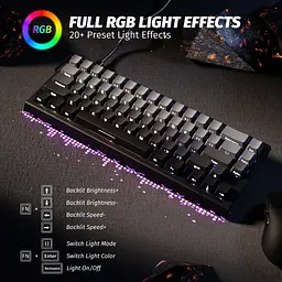Клавіатура Attack Shark X68 HE RGB Magnetic Linear Switches Black Gradient (AS-6972792471037-MN) [176656] - мініатюра 5