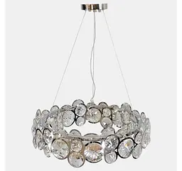 Підвісна люстра Artlight P810/600CH на 9 ламп E14 із прозорим скляним декором - мініатюра 2
