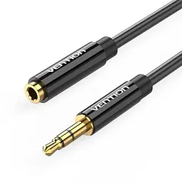 Кабель аудіо Vention 3.5 mm подовжувач 0.5 м Black (BBZBD)