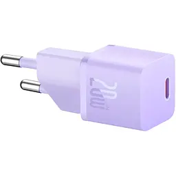 Мережевий зарядний пристрій Baseus GaN5 Fast Charger Mini 1C 20W Purple (CCGN050105 ) [105944] - мініатюра 3