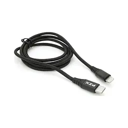 Кабель для передавання даних PZX USB-C to Lightning 2.1A 1.2m black (YT-PZX/V-109-M+L/B) - мініатюра 2