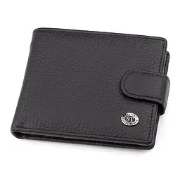 Чоловічий гаманець ST Leather 18316 (ST114) чорний шкіряний - мініатюра 5