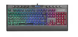 Клавіатура дротова ігрова Xtrike Me KB-508 RGB EN/UA чорний