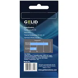 Термопрокладка Gelid Solutions GP-Extreme 120x20x1.0 mm (TP-GP05-B) - мініатюра 4
