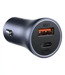 АЗУ Baseus Golden Contactor Pro Dual Quick Charger 40W USB+Type-C+Cable Type-C to Lightning TZCCJD-B0G Grey - мініатюра 4