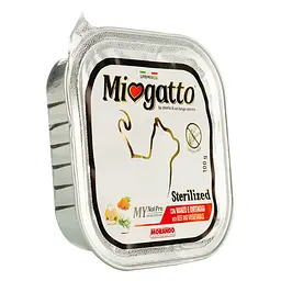 Вологий корм для котів Morando MioGatto Sterilised з яловичиною та овочами 100 г - мініатюра 2