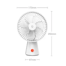 Вентилятор портативний MiJia Desktop Mobile Fan ZMYDFS01DM BHR5932CN - мініатюра 2