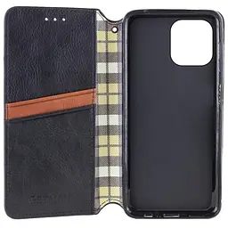 Шкіряний чохол-книжка GETMAN Cubic (PU) для Apple iPhone 12 Pro Max (6.7) Чорний - мініатюра 2