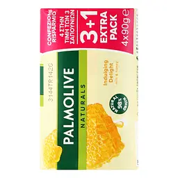 Мило Palmolive Натурель Молочко та Мед 3+1 90 г - мініатюра 3