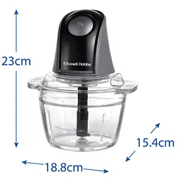 Подрібнювач 27131-56 Matte Charcoal Mini Chopper Russell Hobbs teh0026712 - мініатюра 4