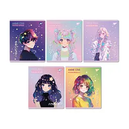 Зошит Yes Anime star А5 12 аркушів клітинка (767489), в асортименті