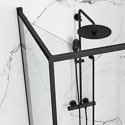 Душова кабіна Rea Space IN black 90x90 REA-K8881, Чорний матовий, Універсальна - мініатюра 7