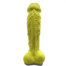 Крафтове мило-член із присоскою Чистий Кайф Yellow Size XL - мініатюра 2
