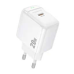 Мережевий зарядний пристрій Borofone BAS43A Potential single-port PD20W charger(EU) білий - мініатюра 3