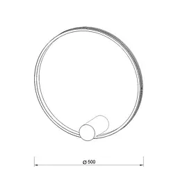 Бра Kloodi KD-RG BRA 500 30W 4К BK - мініатюра 2