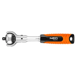 Ключ-тріскачка 1/4 72 зубців 360° CrV 155мм Neo Tools hoz0013071
