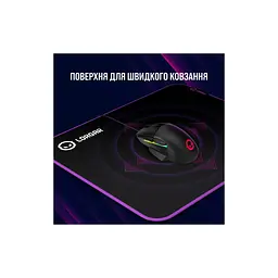 Килимок для мишки Lorgar Main 319 Black/Purple (LRG-GMP319) - мініатюра 7