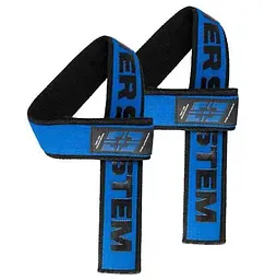 Лямки для тяги Power System PS-3401 Lifting Straps Duplex Black/Blue (3401BU-0)