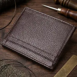 Надійний затиск із натуральної зернистої шкіри Canpellini 21517 коричневий - мініатюра 4