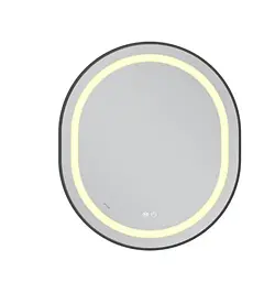 Дзеркало Mixxus Premium ELLIPSE MV05-80x70-REVERSE BLACK (LED Touch, Anti-fog (3-6kK)) (MP6646) - мініатюра 5