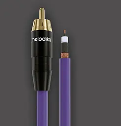 Аналоговий фоно-кабель для програвачів вінілу 2xRCA-2xRCA Melodika MDPH-20 PHONO Cable 2m - мініатюра 5
