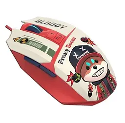 Миша W63 Max "Proxy Boom", White/Red A4Tech teh0020418 - мініатюра 1
