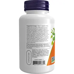 Корінь імбиру Now Foods 550 мг 100 капсул - мініатюра 3