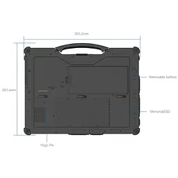 Ноутбук Vinga Scout X14A (14 FHD IPS, Intel i5-1235U, 16 GB, 1 TB, Intel Iris Xe Graphics, W11P) Black (X14A-1235161024BWP) - мініатюра 12