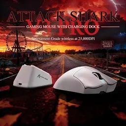 Мышь Attack Shark V3 Pro Wireless (AS-6972792472584-W) White (G-000004009) - миниатюра 5