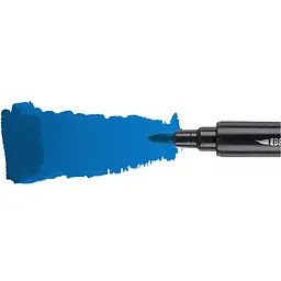 Маркер акварельний Santi Brush Marker SWB-16 синій двосторонній 6 шт. (391072) - мініатюра 2