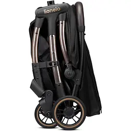 Прогулянкова коляска Lionelo Julie One Black Gold, чорна (LO-JULIE ONE BLACK GOLD) - мініатюра 11