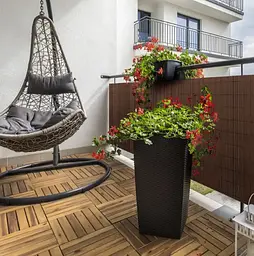 Декоративний мат для огорожі тераси, паркан, бамбукова огорожа Garden Rosa - мініатюра 4