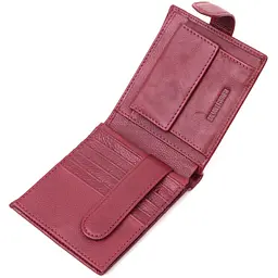 Практичний жіночий гаманець з натуральної шкіри ST Leather 22554 бордовий - мініатюра 6