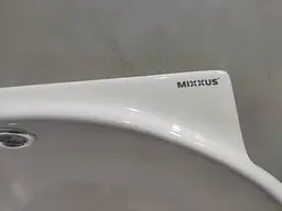 Умивальник підвісний Mixxus Premium Diverse-1201-R 400x215x140 мм з отвором під змішувач та перелив MP6506, Білий - мініатюра 2