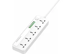 Мережевий фільтр PrologiX Premium 2 м, 5 розеток 6xUSB White (PR-SC5614W)